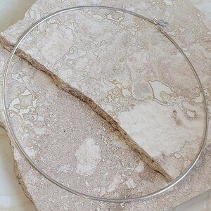 925 Sterling Silver 2MM Flat Omega Necklace 18" New